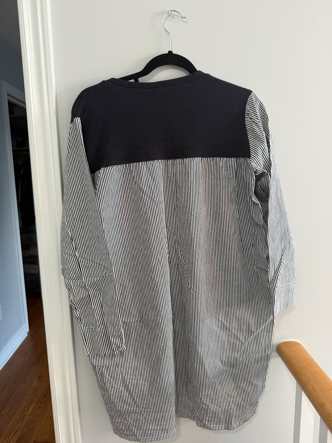Women's Long Sleeve Top - Navy/Stripe (One size) - photo 2