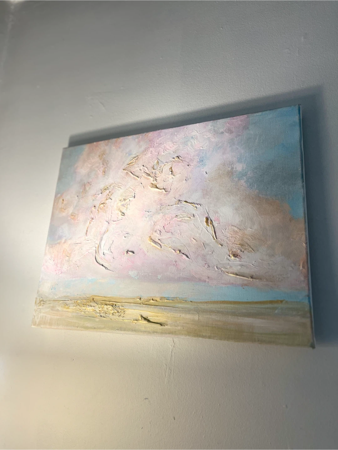 Textured Cloudscape Painting 14x18” - photo 2