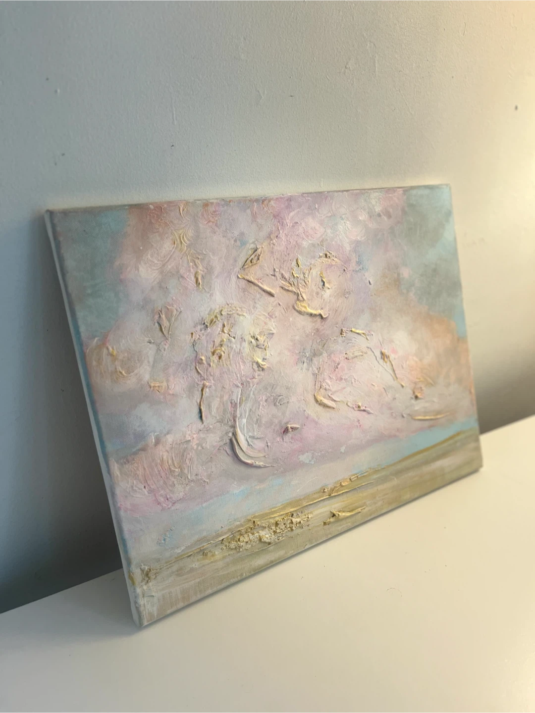 Textured Cloudscape Painting 14x18” - photo 4