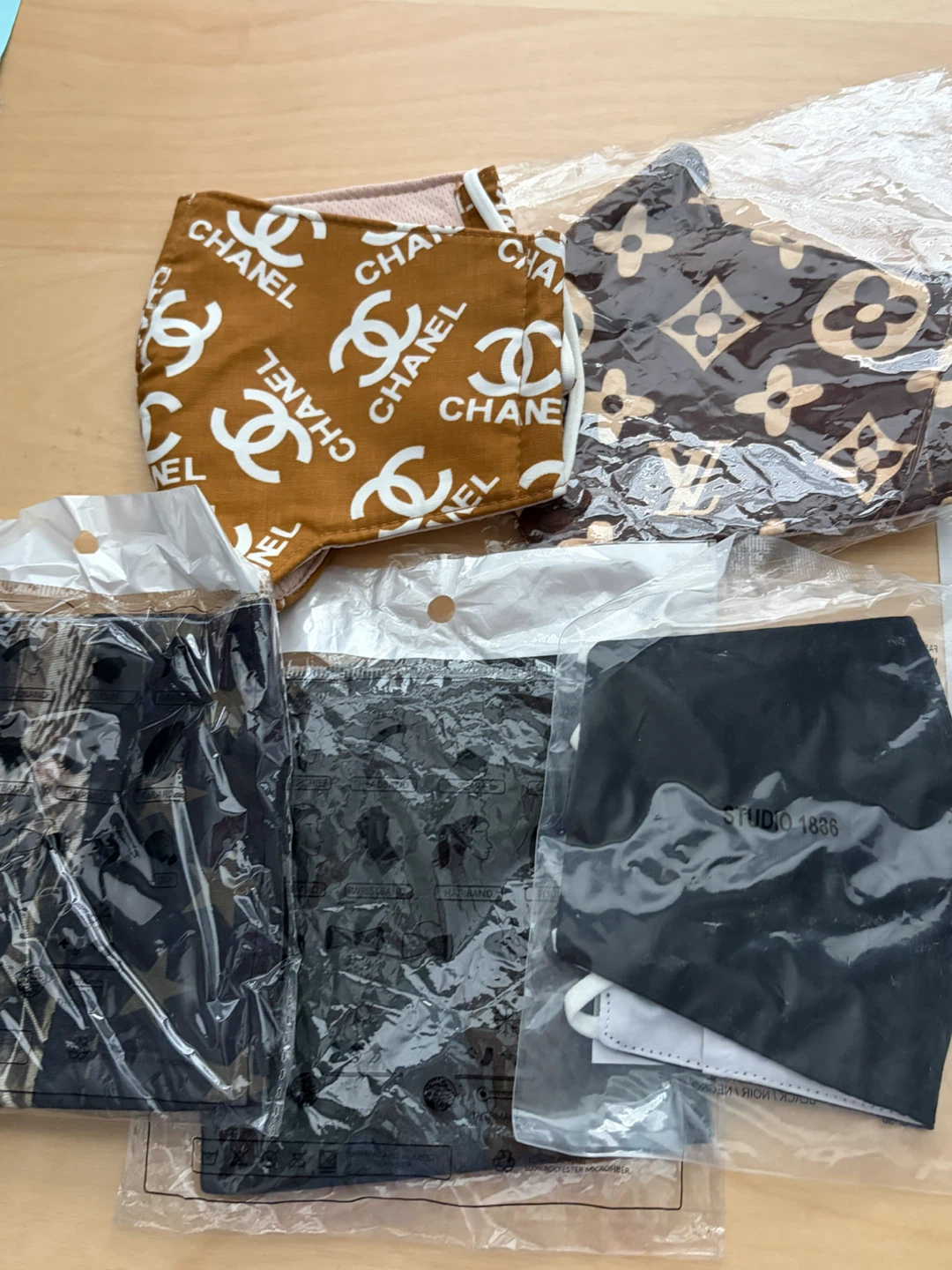 Fashion Face Masks - LV & Chanel Inspired Prints