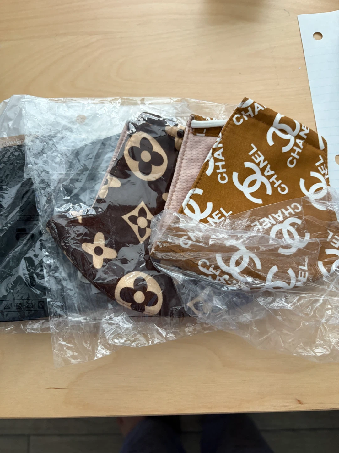 Fashion Face Masks - LV & Chanel Inspired Prints - photo 2