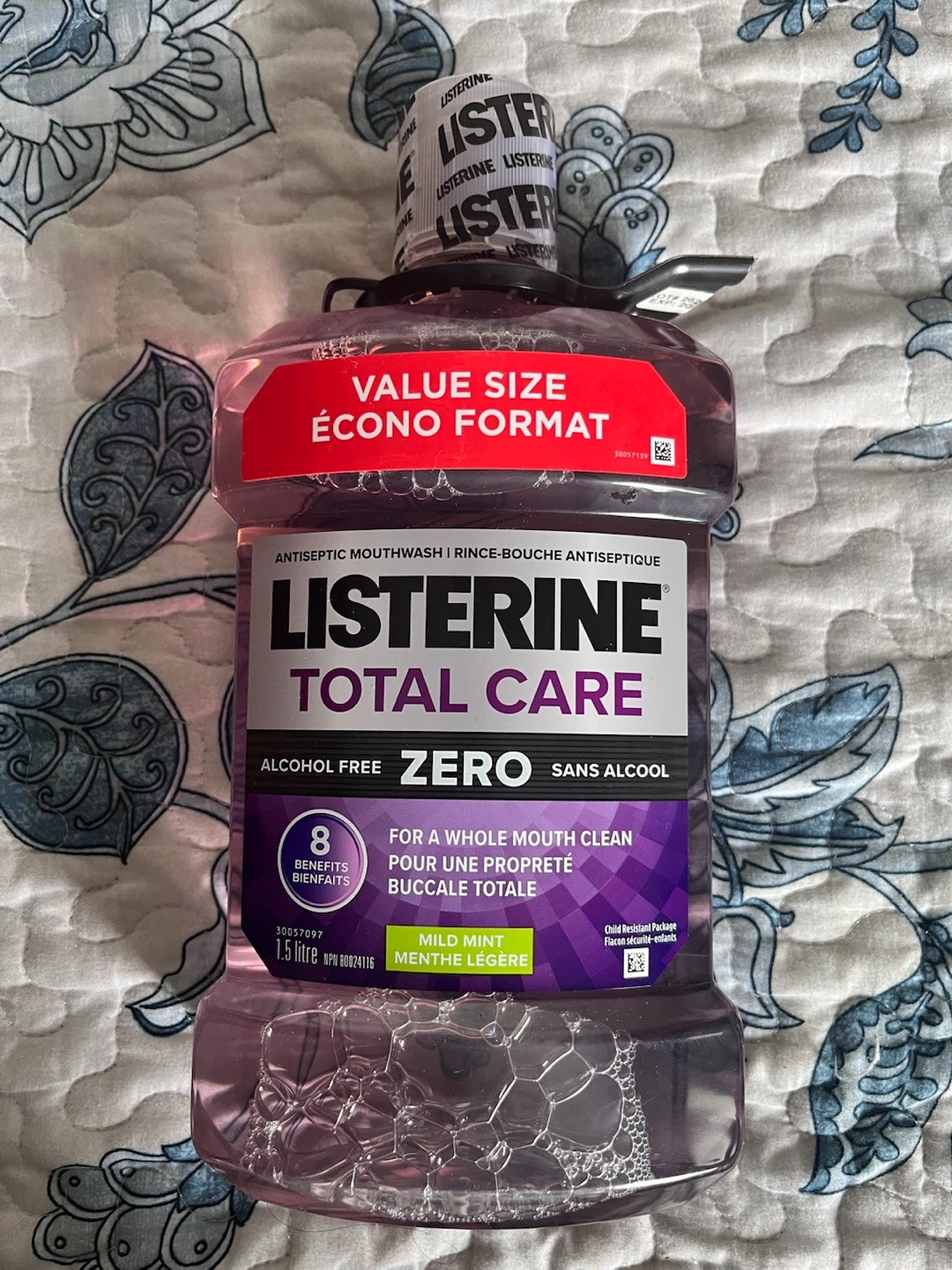 Listerine Zero Alcohol-Free Mouthwash - Mild Mint 1.5L