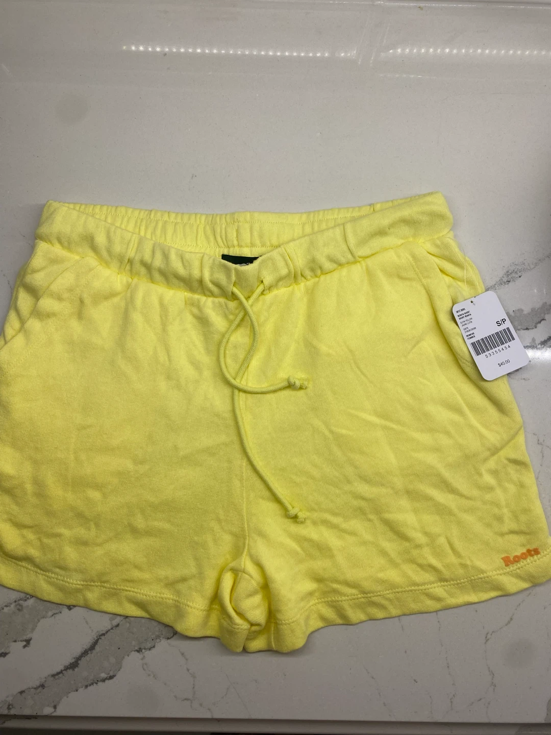 New Roots yellow small Bonita Shorts
