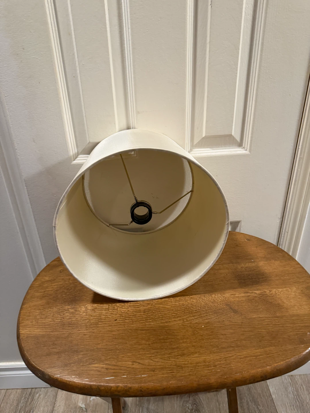 Cream Fabric Cylinder Lampshade - photo 3