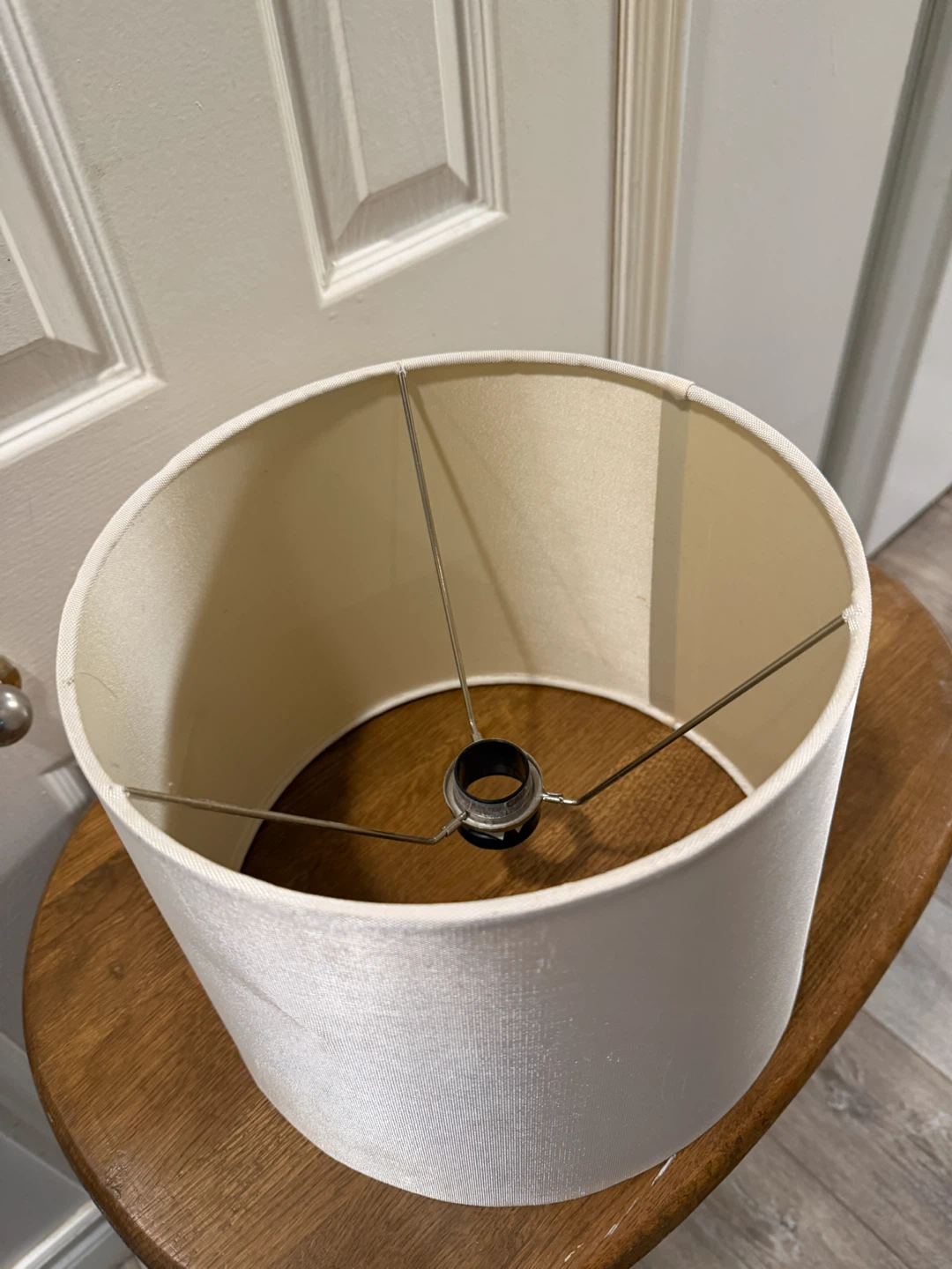 Cream Fabric Cylinder Lampshade - photo 4