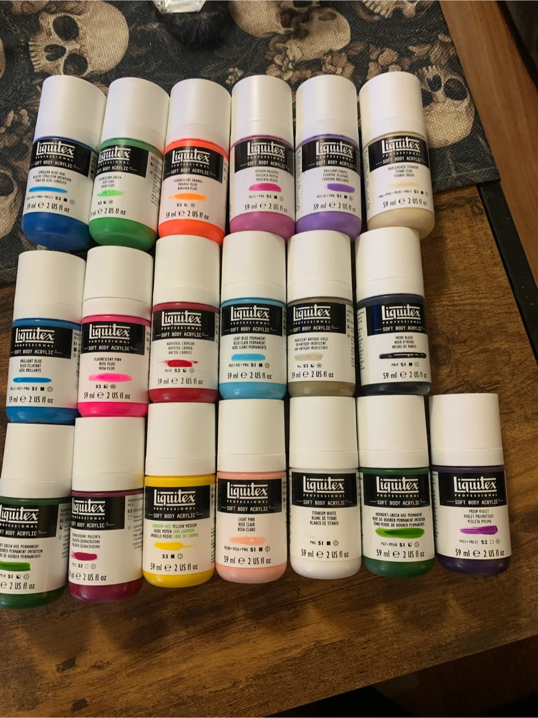 Liquitex® Professional Soft Body Acrylic Bottles 2oz. Lot of 19