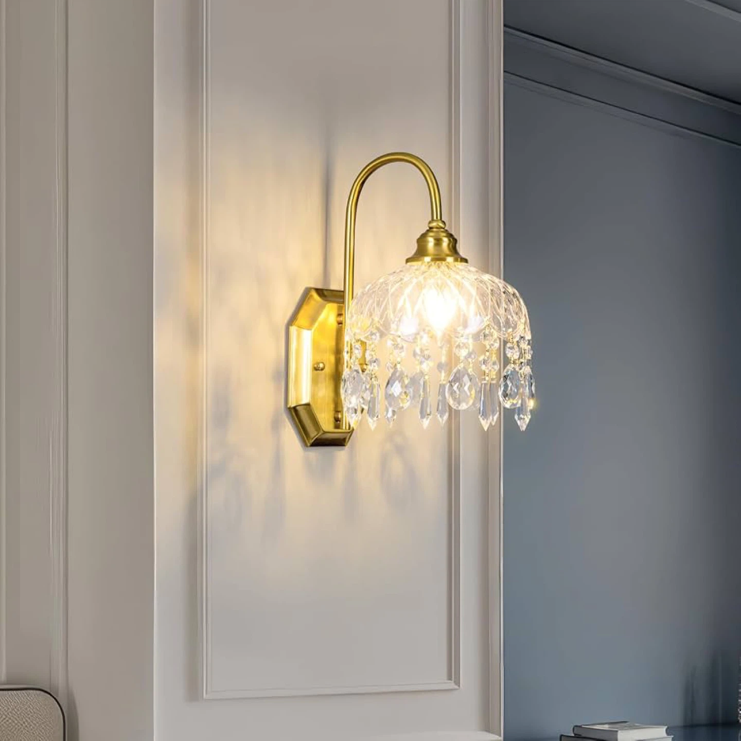 Losneolaz 2-Pack Vintage Wall Sconces - Gold - BNIB - photo 3