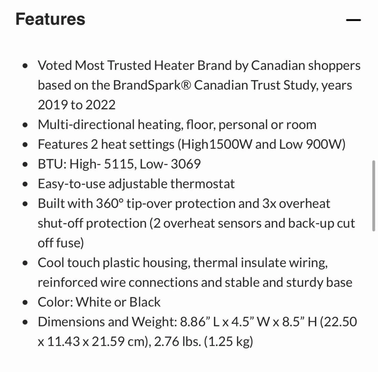 Honeywell heatbud XL space heater - photo 5