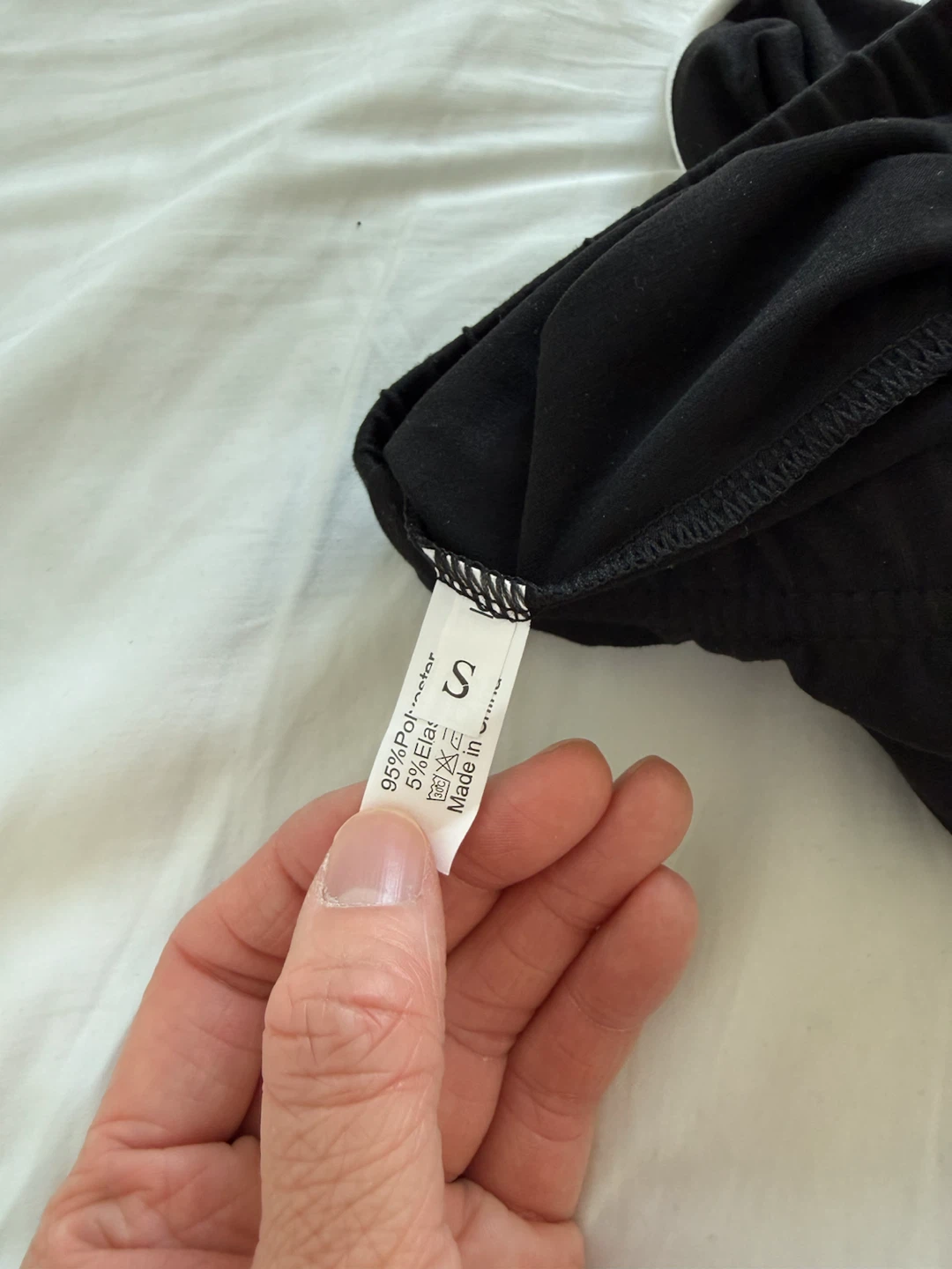 Black athletic shorts with white trim - Size S - photo 2
