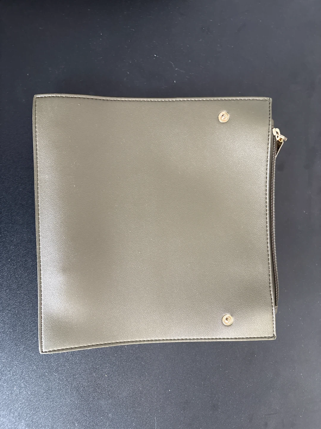 Olive Green Faux Leather Tote Bag/Backpack - photo 4