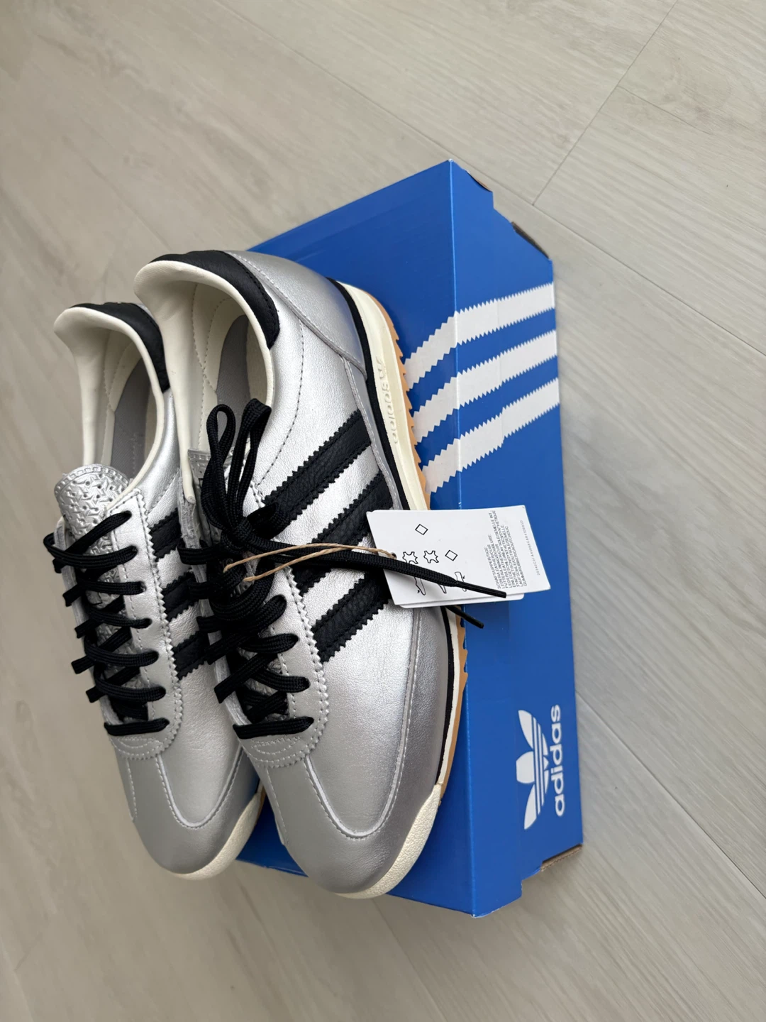 Adidas SL 72 OG W Women's Silver/Black Shoes - Size 8