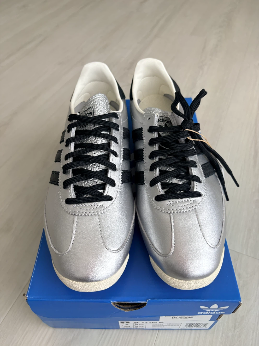 Adidas SL 72 OG W Women's Silver/Black Shoes - Size 8 - photo 4