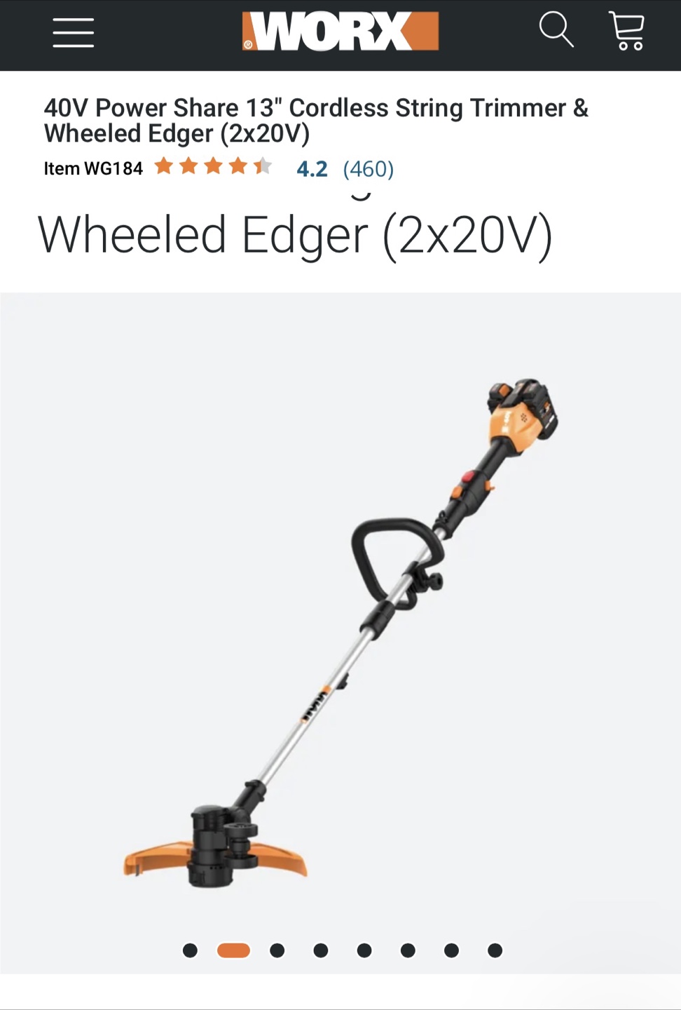 Worx 40V String Trimmer & Wheeled Edger Brand New in Box - photo 2