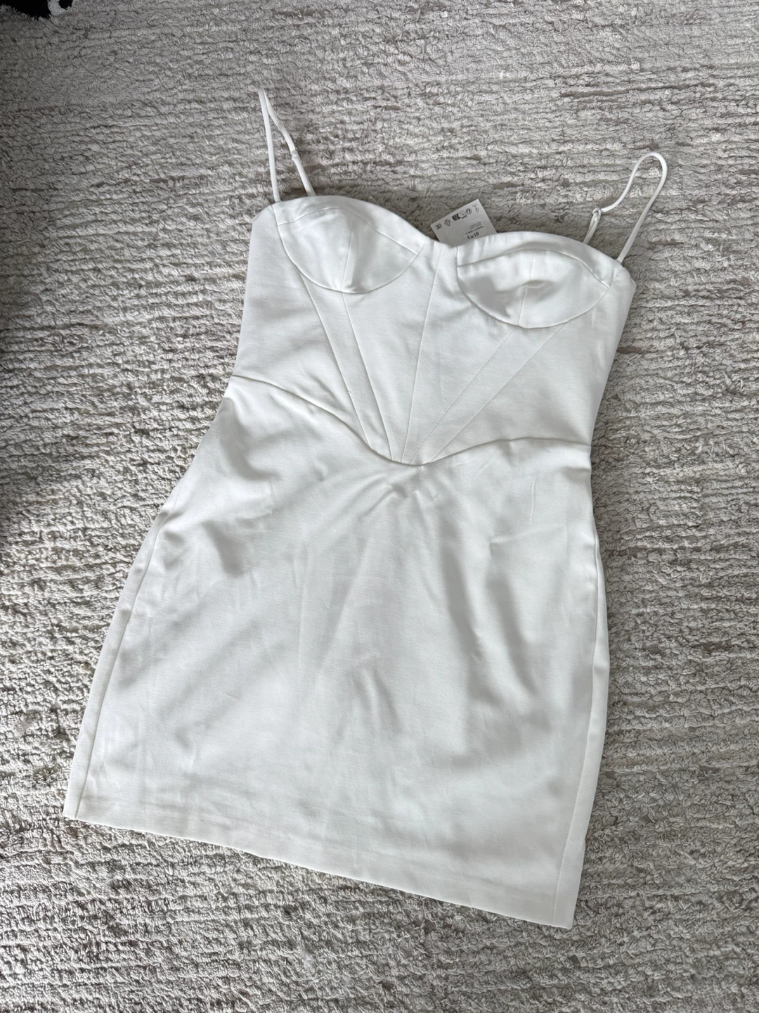 White Corset Mini Dress Size S