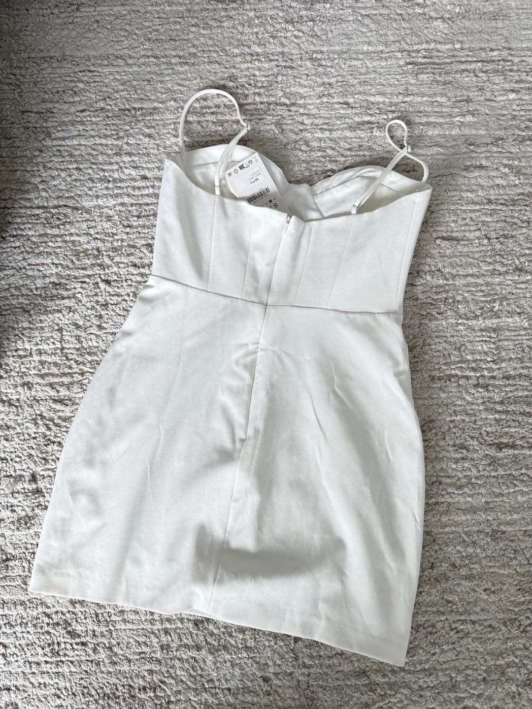 White Corset Mini Dress Size S - photo 2