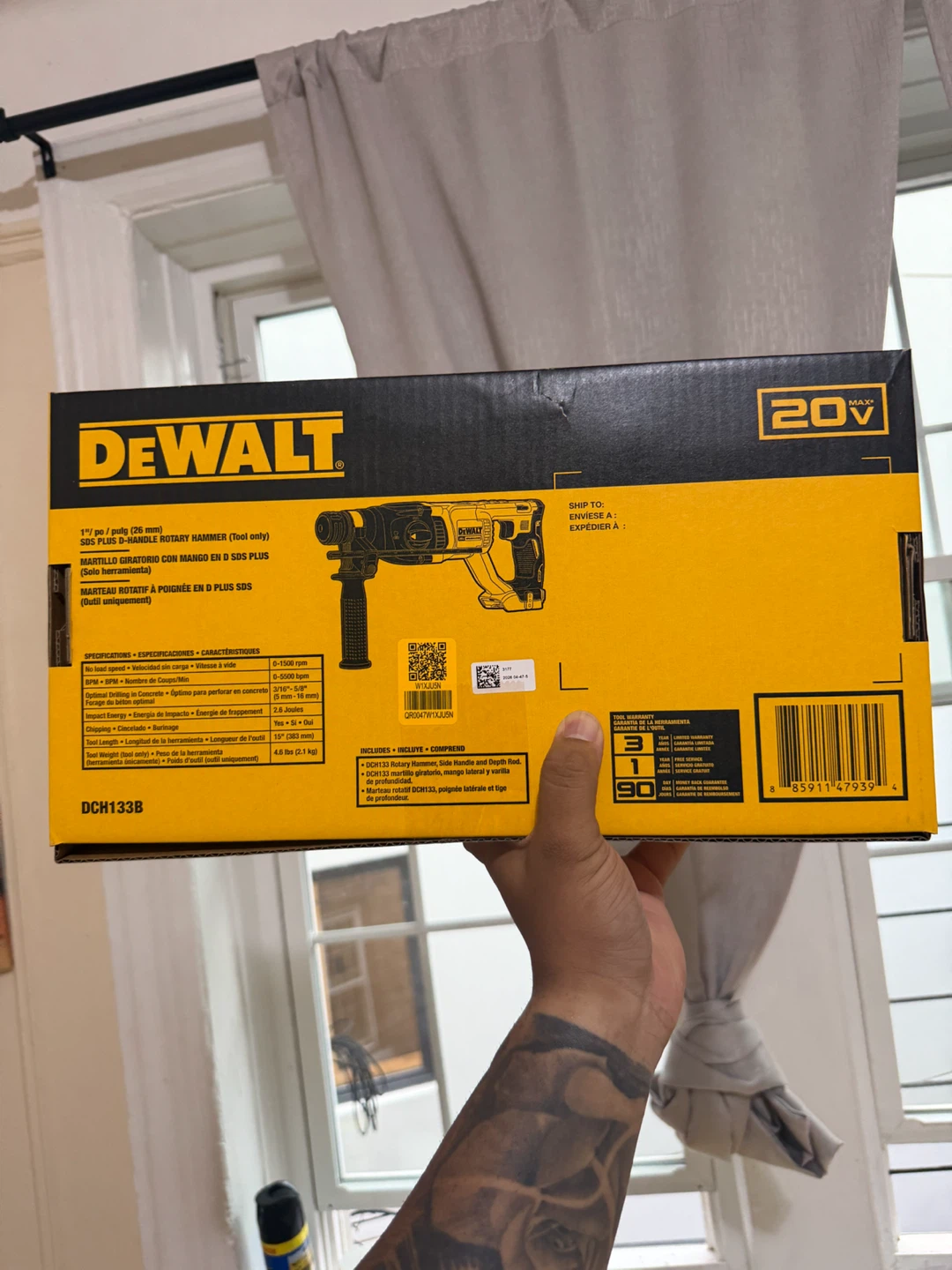 New DeWALT 20V Brushless SDS Rotary Hammer Kit: 100% Original - photo 5