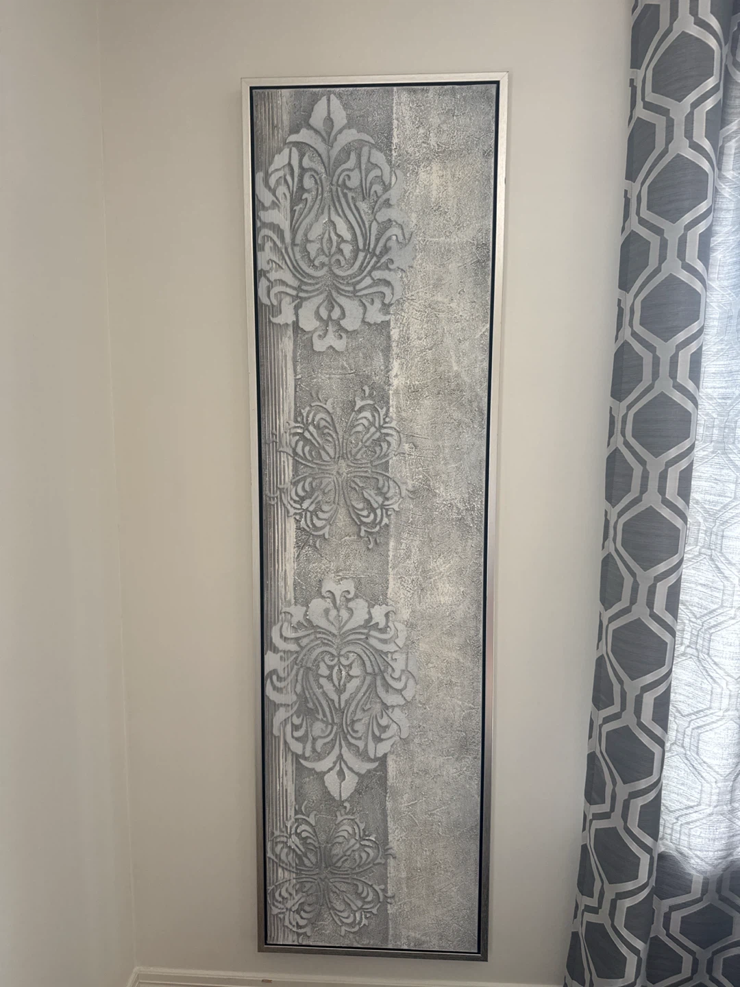 Silver Framed Decorative Wall Art