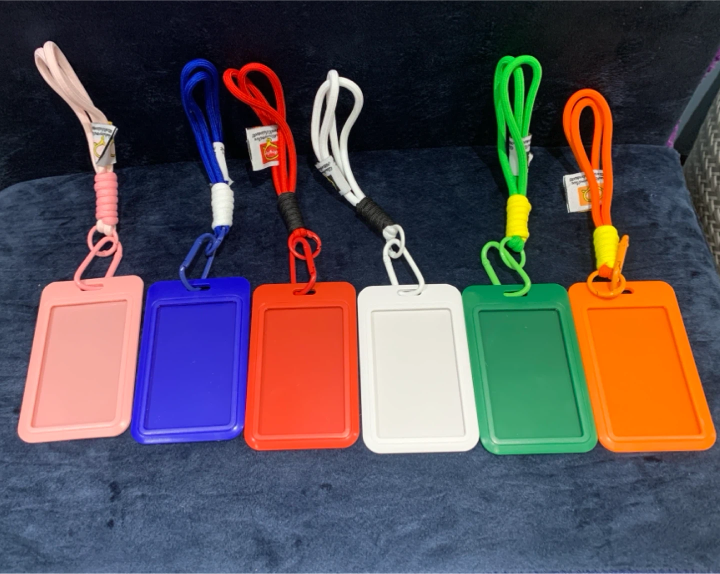 Vibrant  Lanyards with ID Card Holders 12 dollars per set