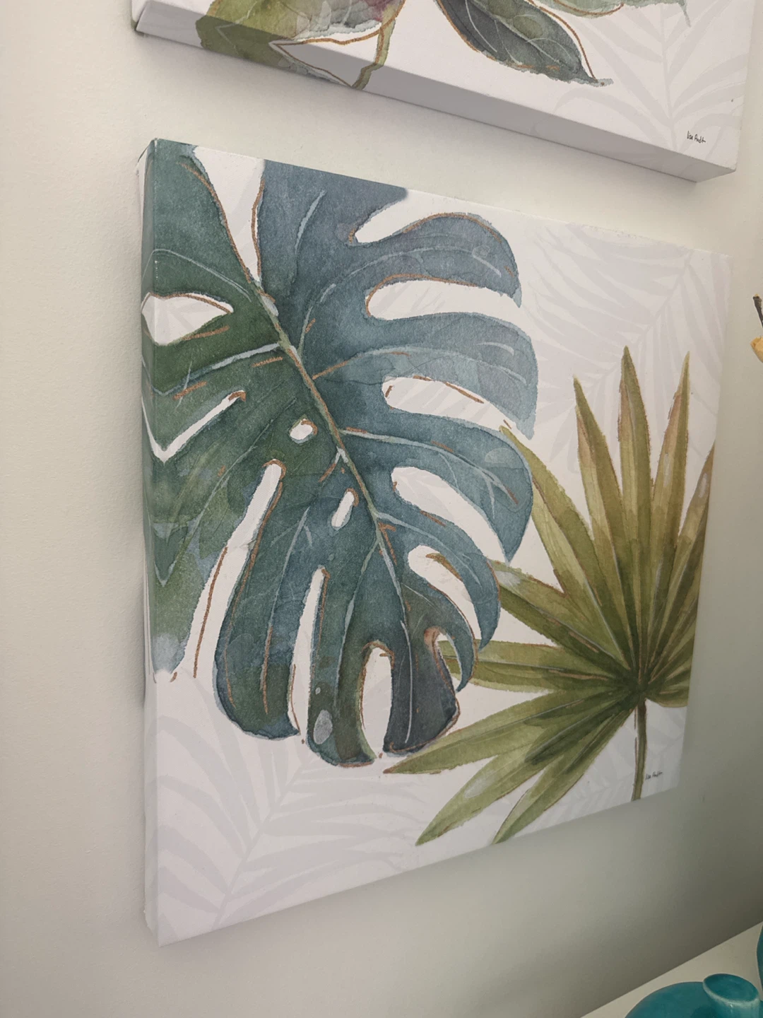 Canvas Wall Art Print Set - Tropical Leaves - photo 3