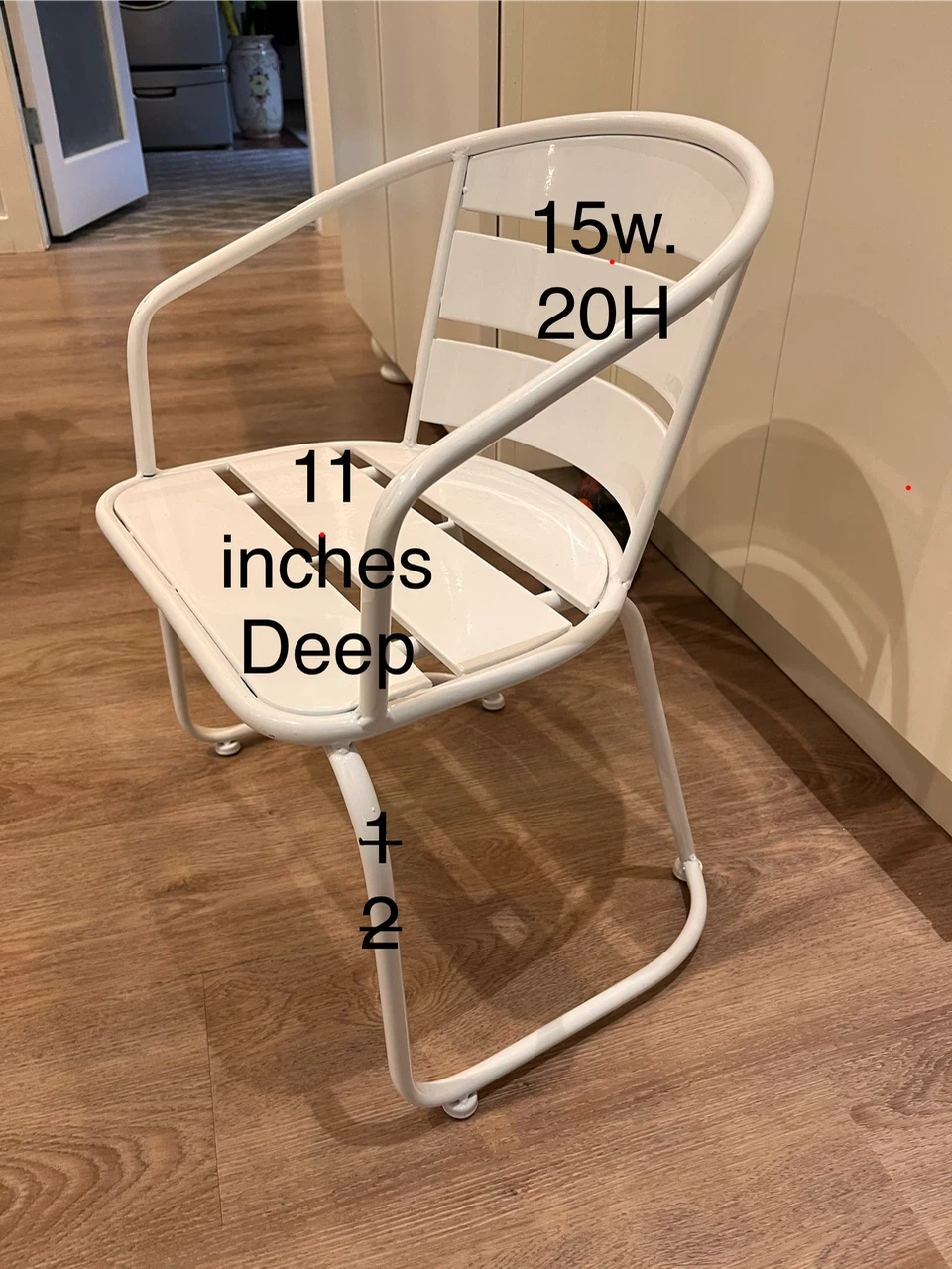 White Metal Chair