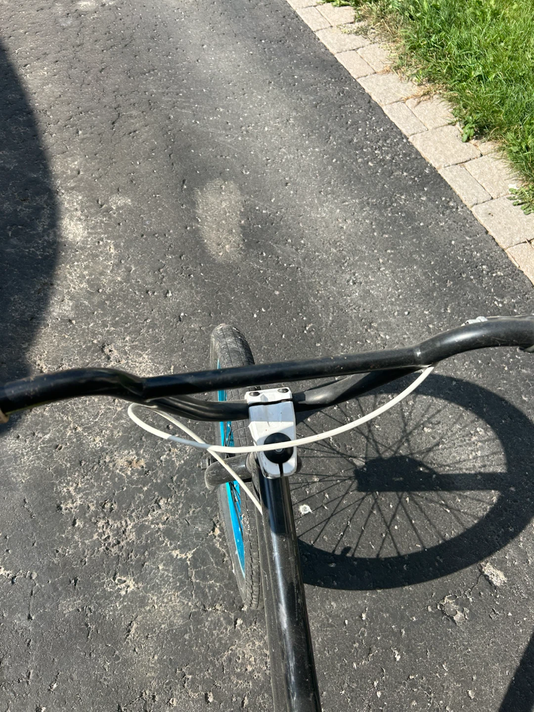 Black BMX Bike with Blue Rims - photo 2