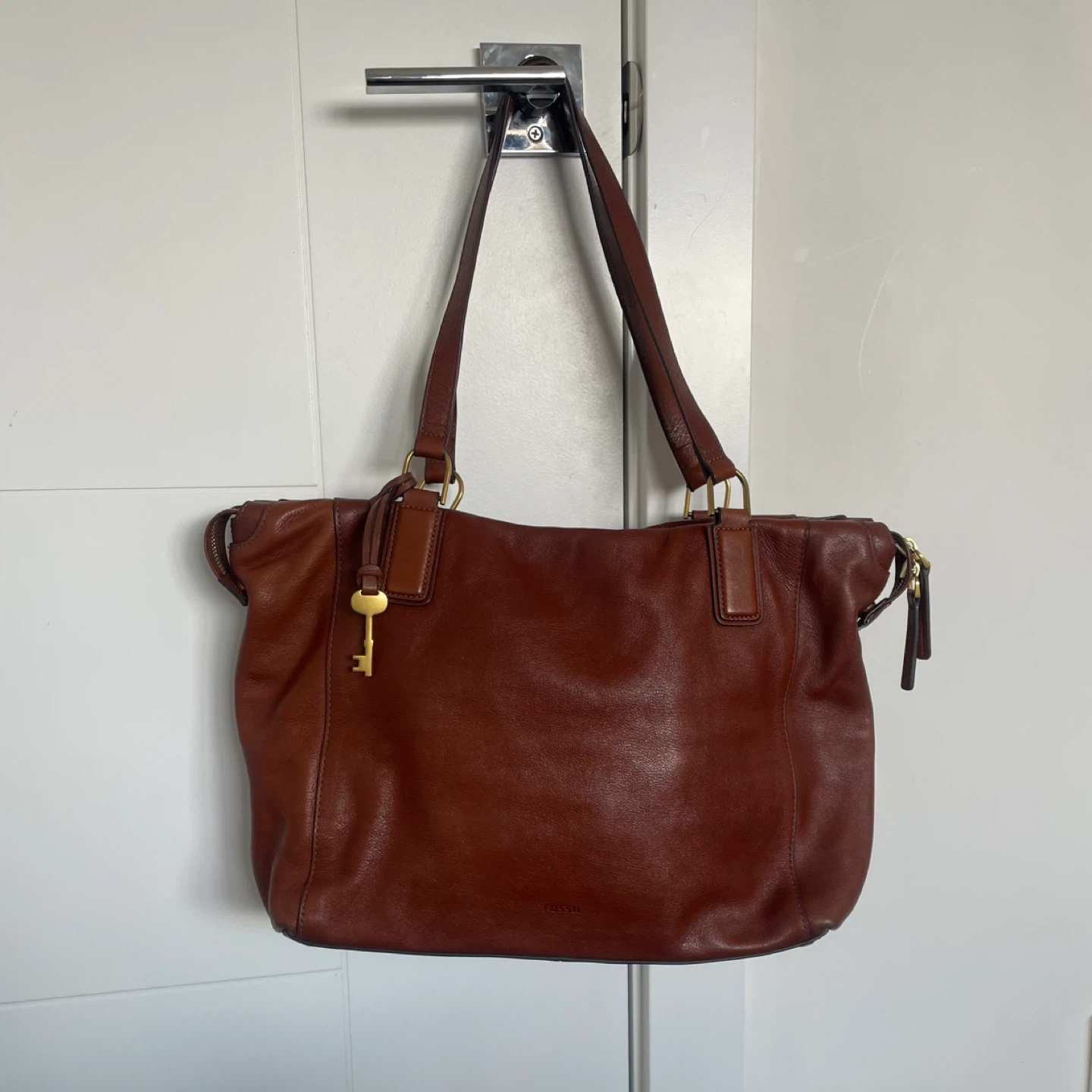 Fossil Brown Leather Bag