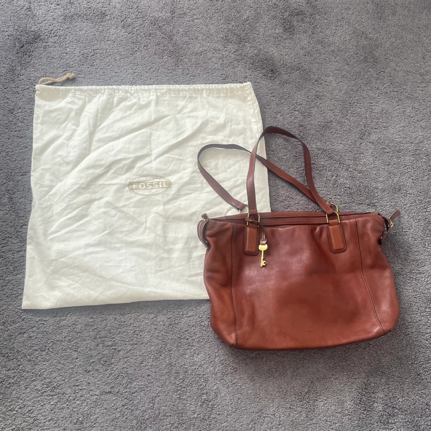 Fossil Brown Leather Bag - photo 2