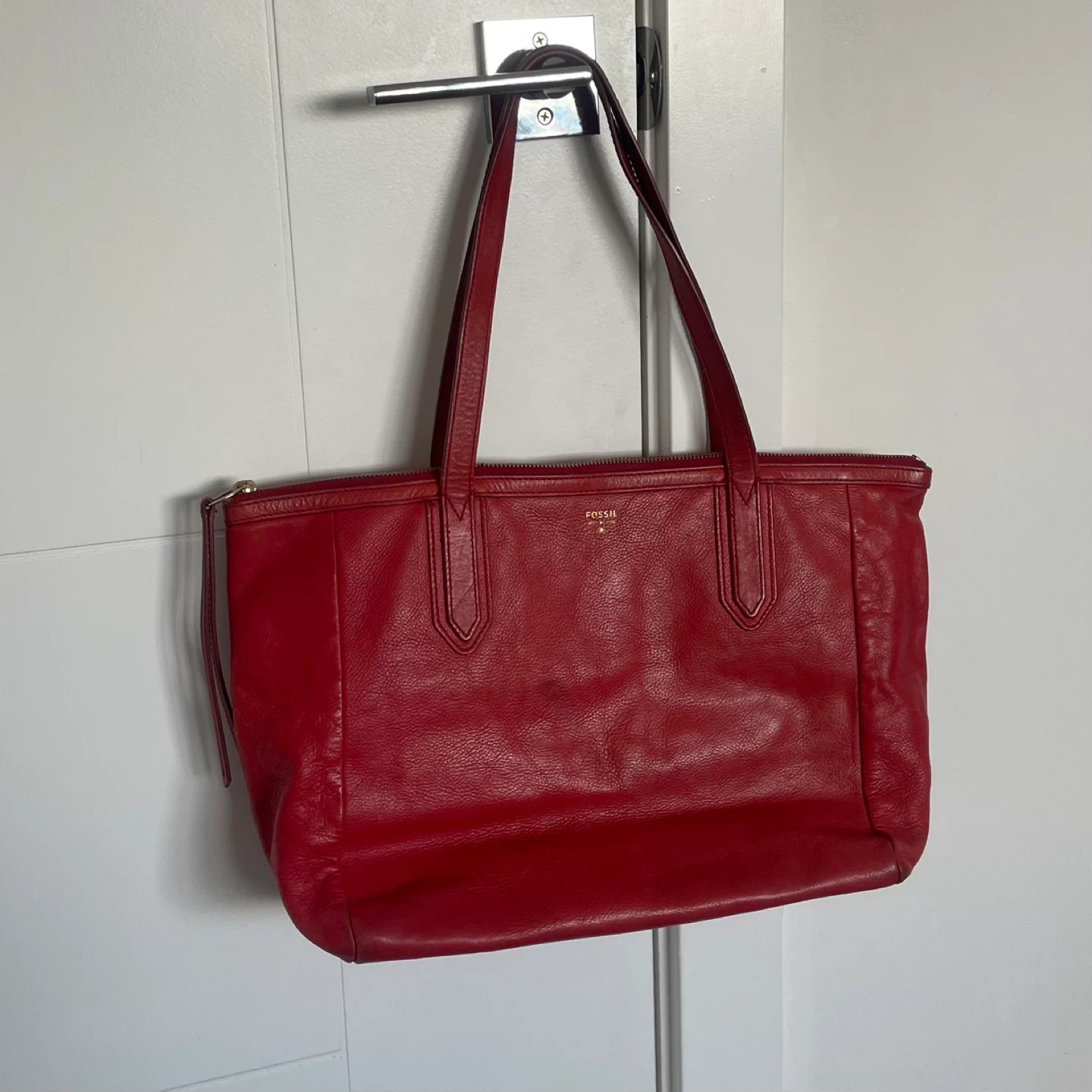 Fossil Red Leather Bag - photo 2
