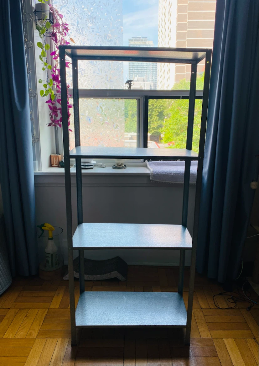 Metal Bookshelf / Display Shelf set of 2 - photo 3