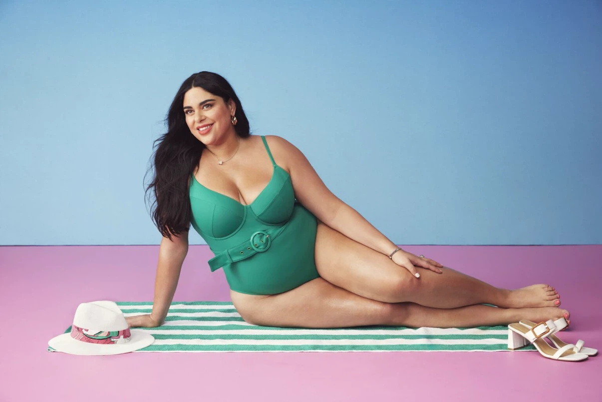 Joe Fresh Green Belted One-Piece Swimsuit - photo 2