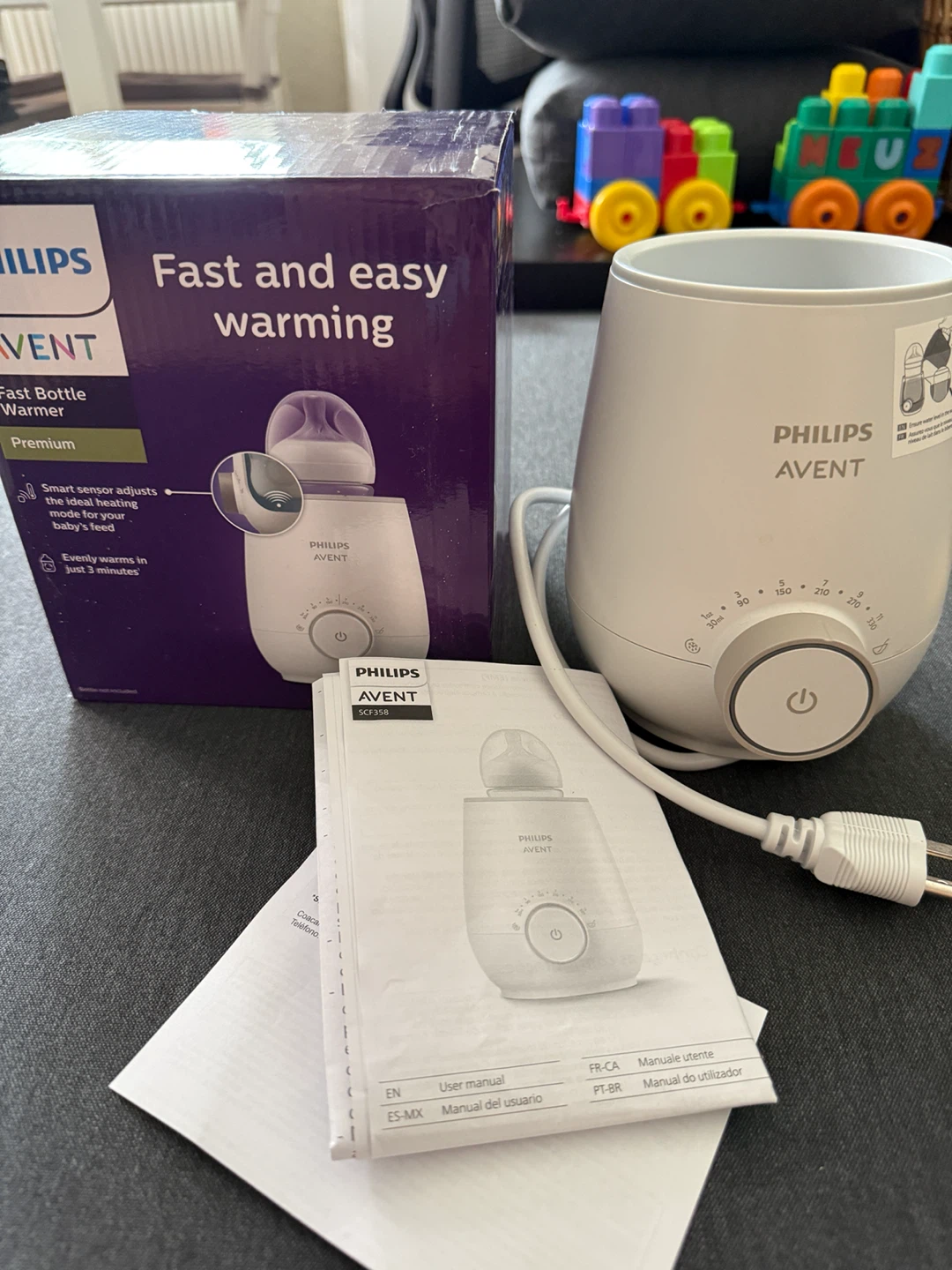 Philips Avent Premium Fast Bottle warmer- with Box & Manual