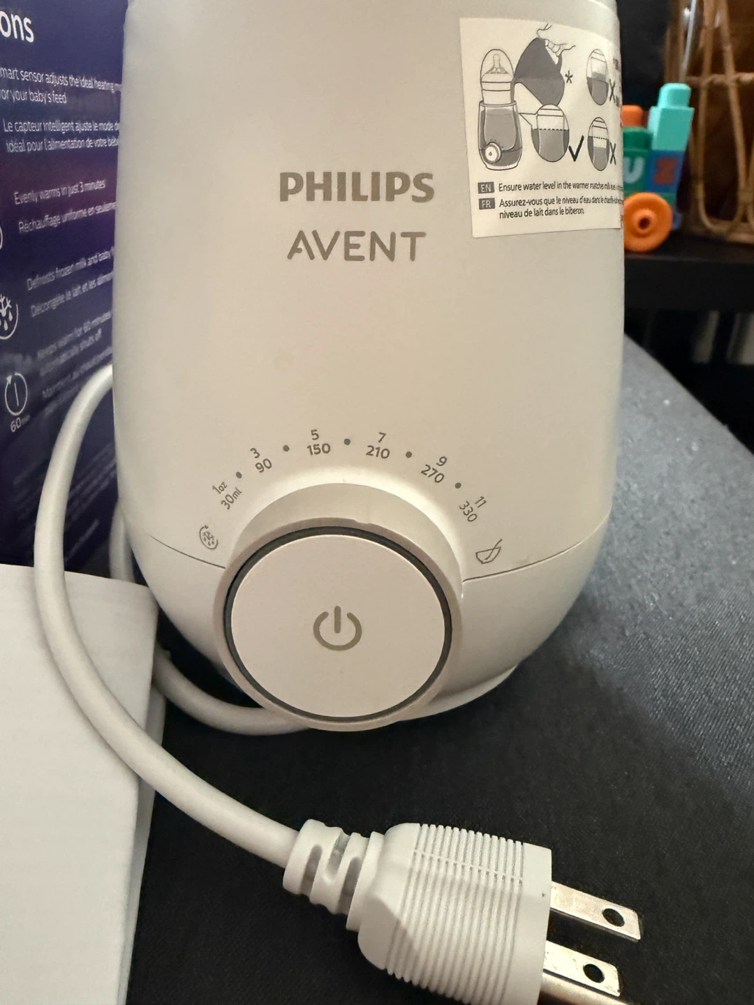 Philips Avent Premium Fast Bottle warmer- with Box & Manual - photo 2