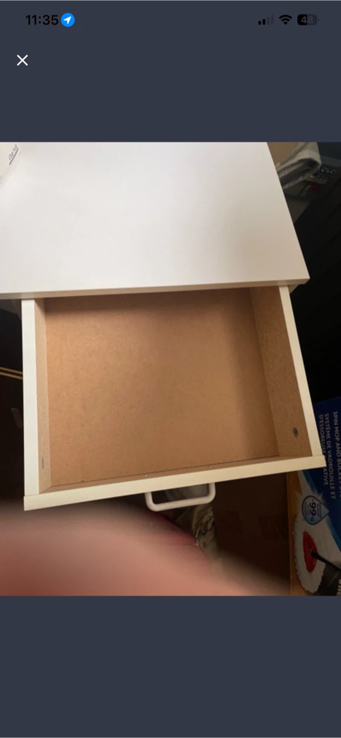 White Desk with Drawer like new - photo 5