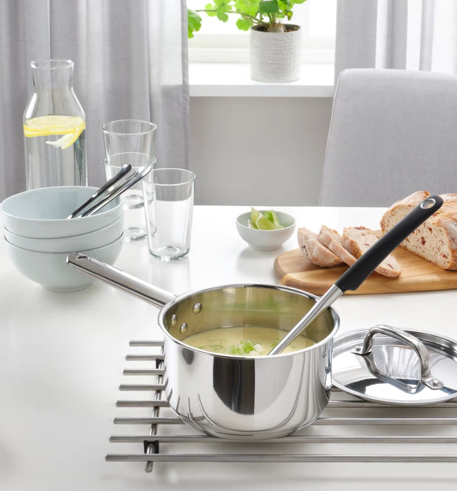 IKEA Stainless Steel Saucepan with Lid - photo 3