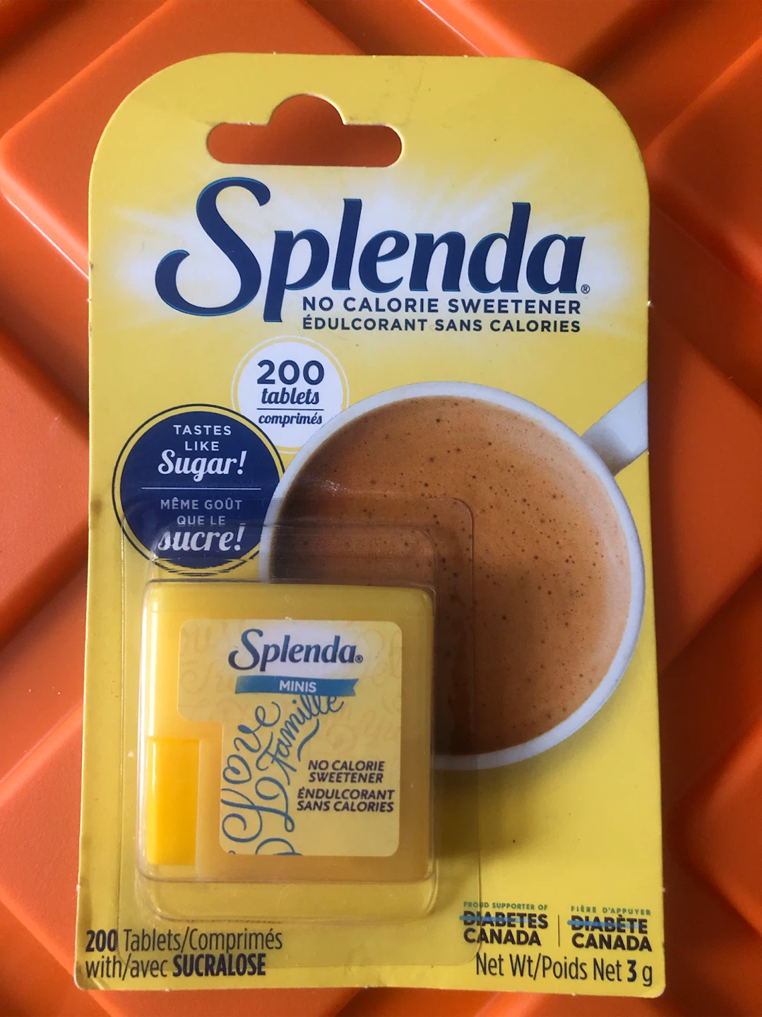 Splenda No Calorie Sweetener Minis 200 Tablets