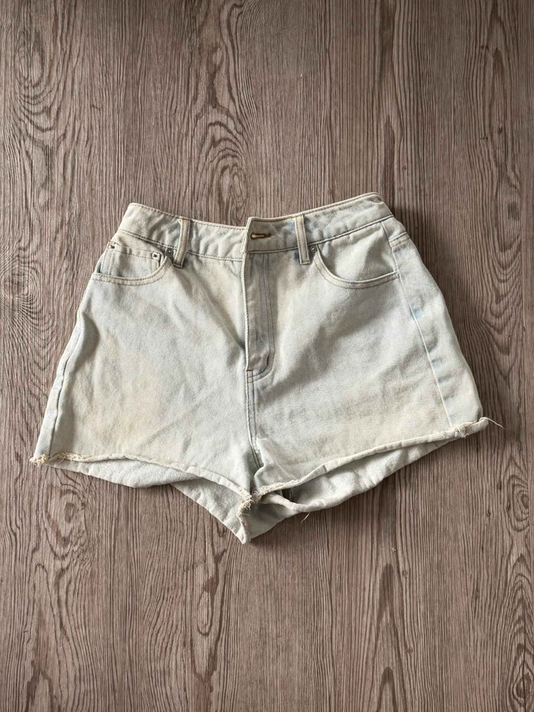 Simon’s Light Wash Denim Cutoff Shorts