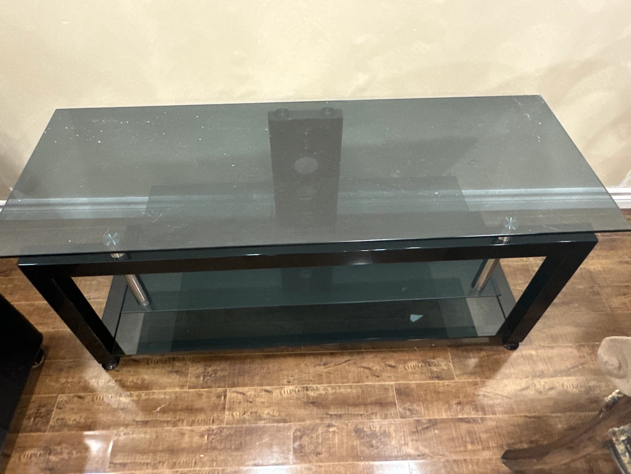 Glass Top TV Stand