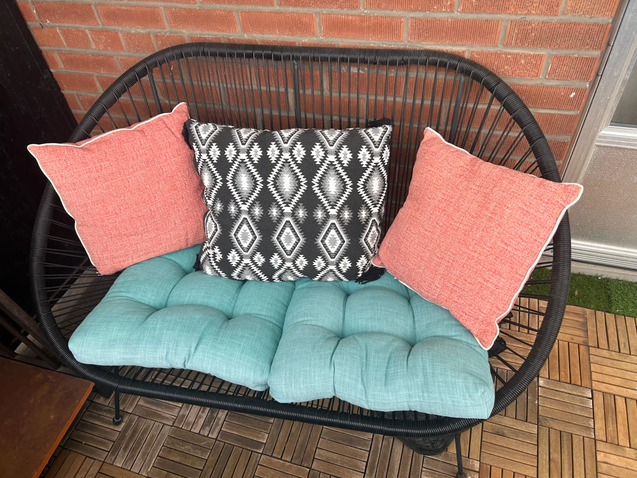 Outdoor Loveseat with Cushions
