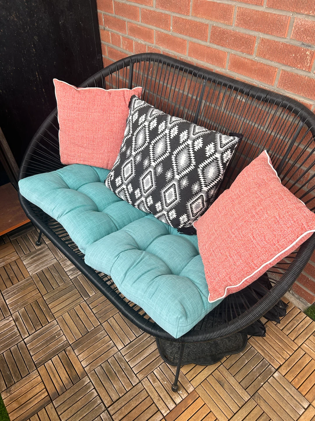 Outdoor Loveseat with Cushions - photo 2