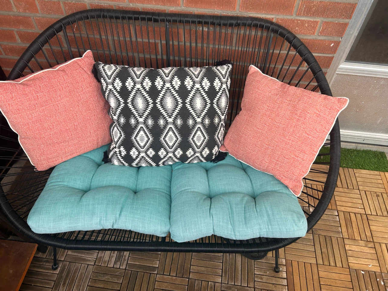 Outdoor Loveseat with Cushions - photo 3