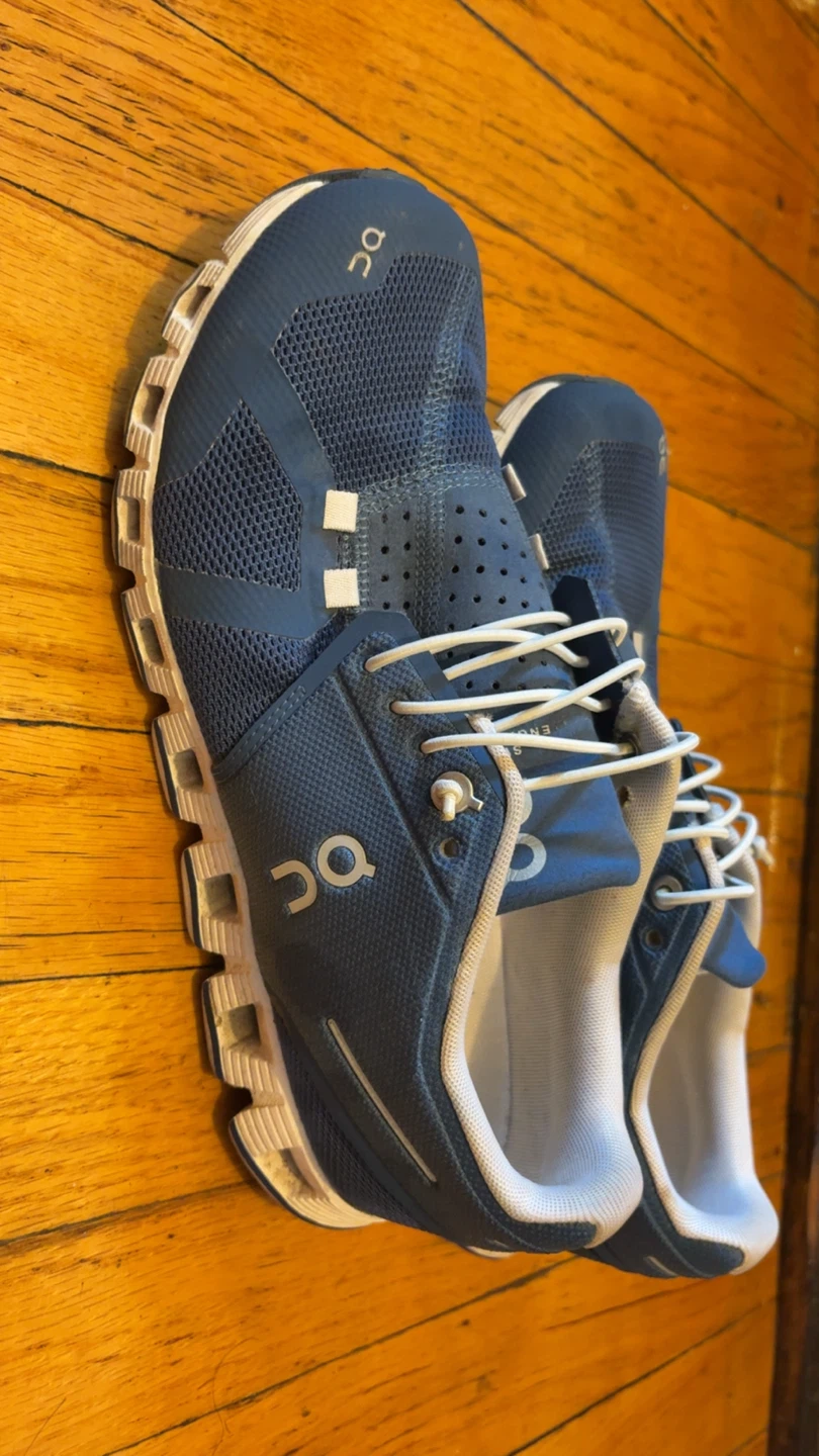 ON Cloud Running Shoes - Blue/White - photo 3