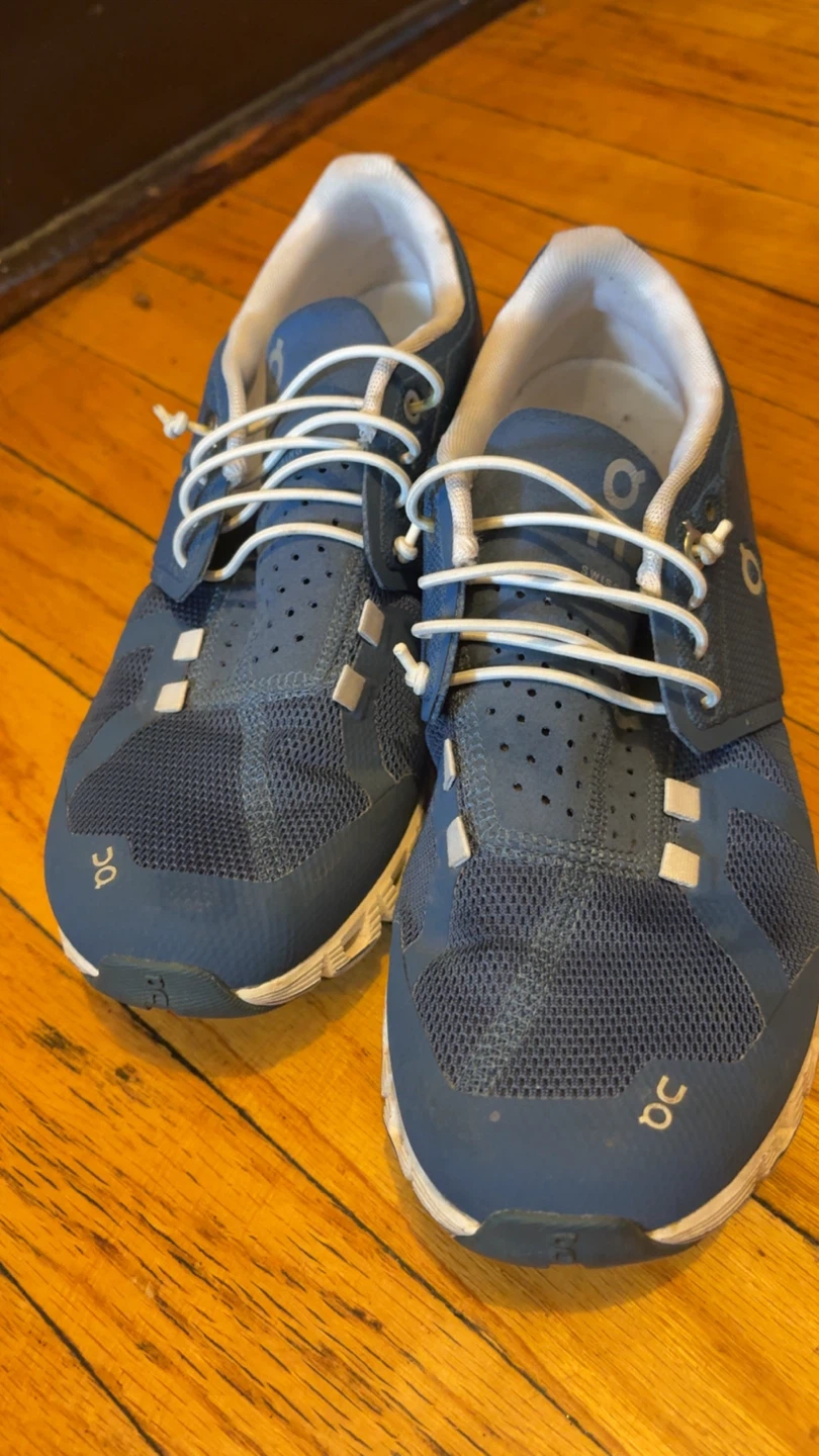 ON Cloud Running Shoes - Blue/White - photo 4