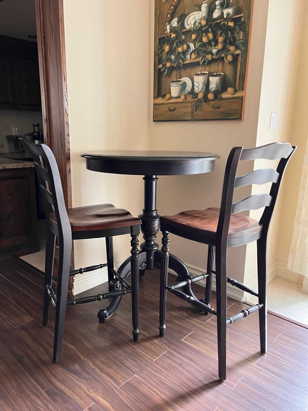 Pub Height Table and 2 Chairs Set - photo 2