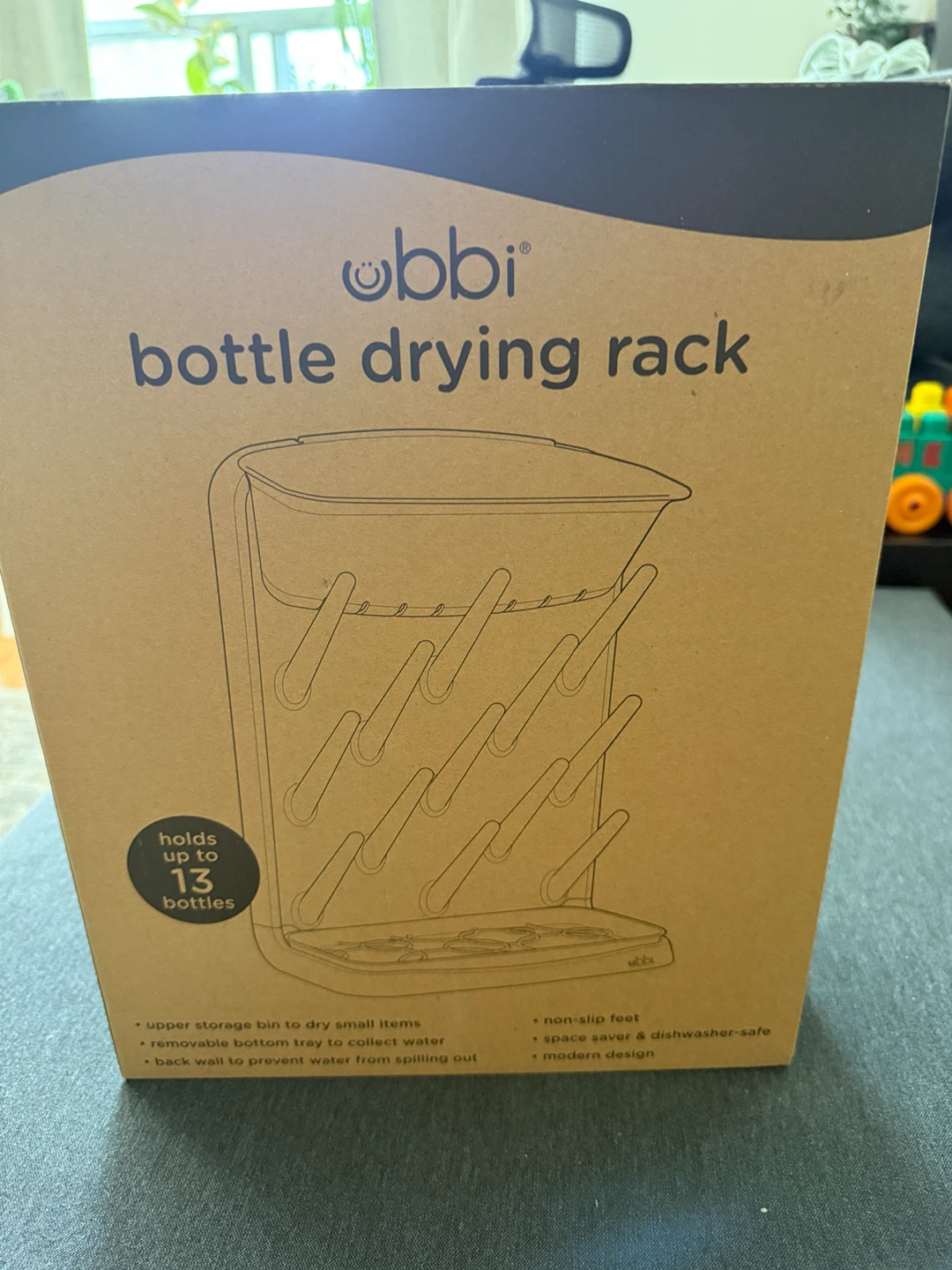 NEW Ubbi Vertical Baby Bottle Drying Rack – Sealed in Box