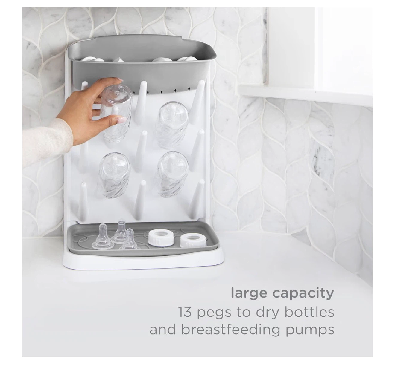 NEW Ubbi Vertical Baby Bottle Drying Rack – Sealed in Box - photo 5