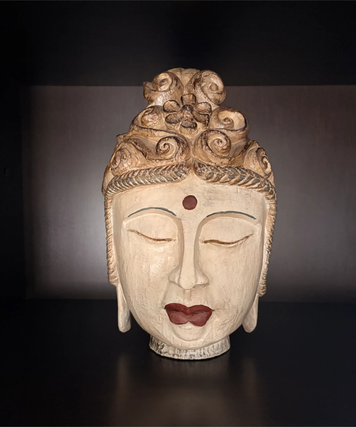 Decorative Buddha Head Statues and Face Plaque - photo 3