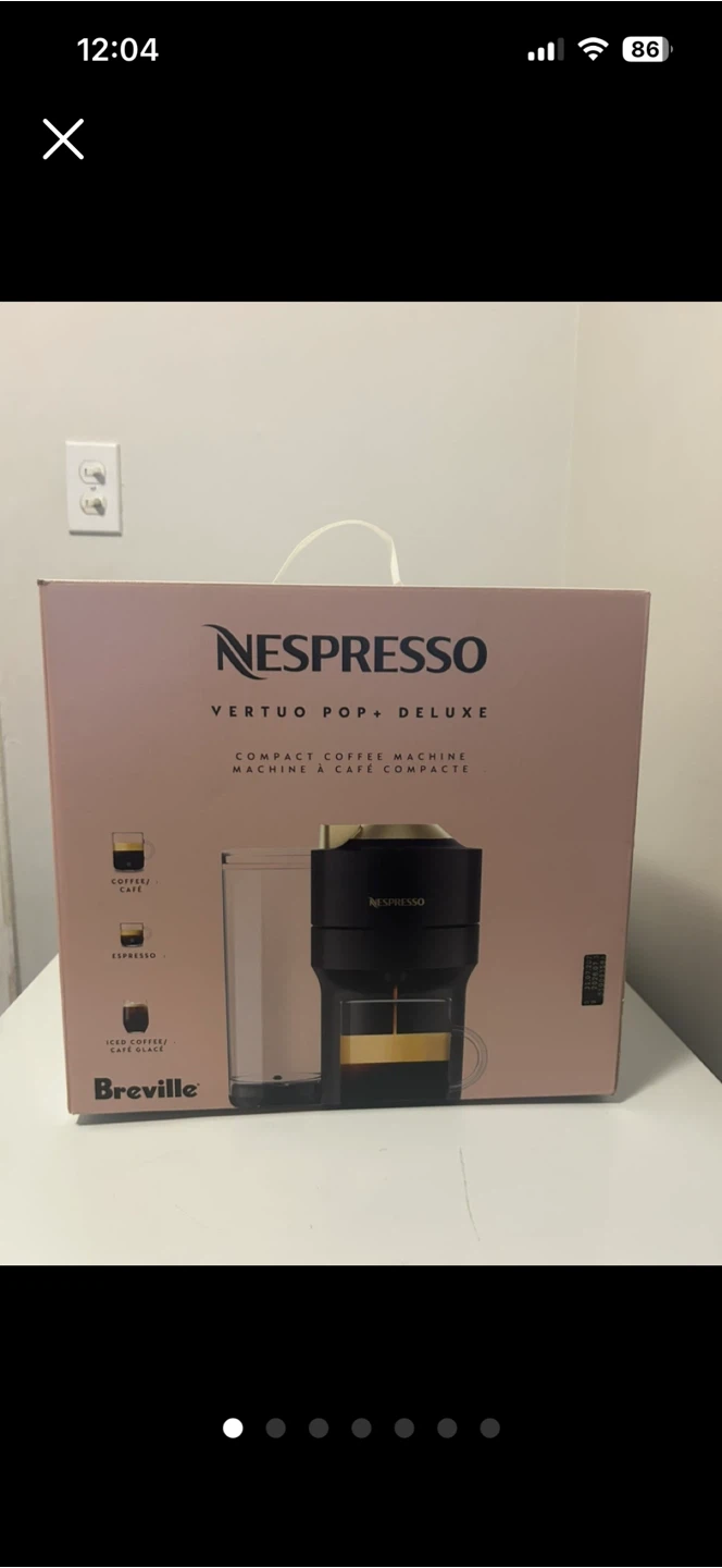 NEW Nespresso Vertuo Pop+ Deluxe Coffee Machine by Breville