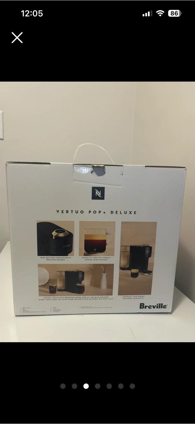 NEW Nespresso Vertuo Pop+ Deluxe Coffee Machine by Breville - photo 3