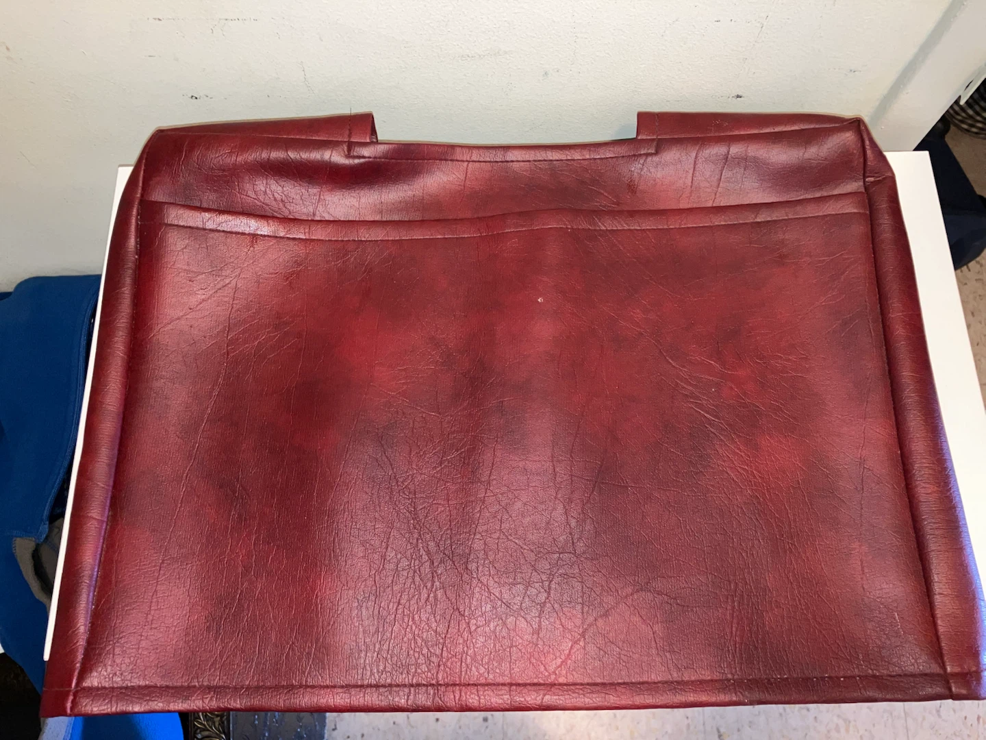 Red Tote Bag Organizer Insert/Cover-16”x12”x2.25”