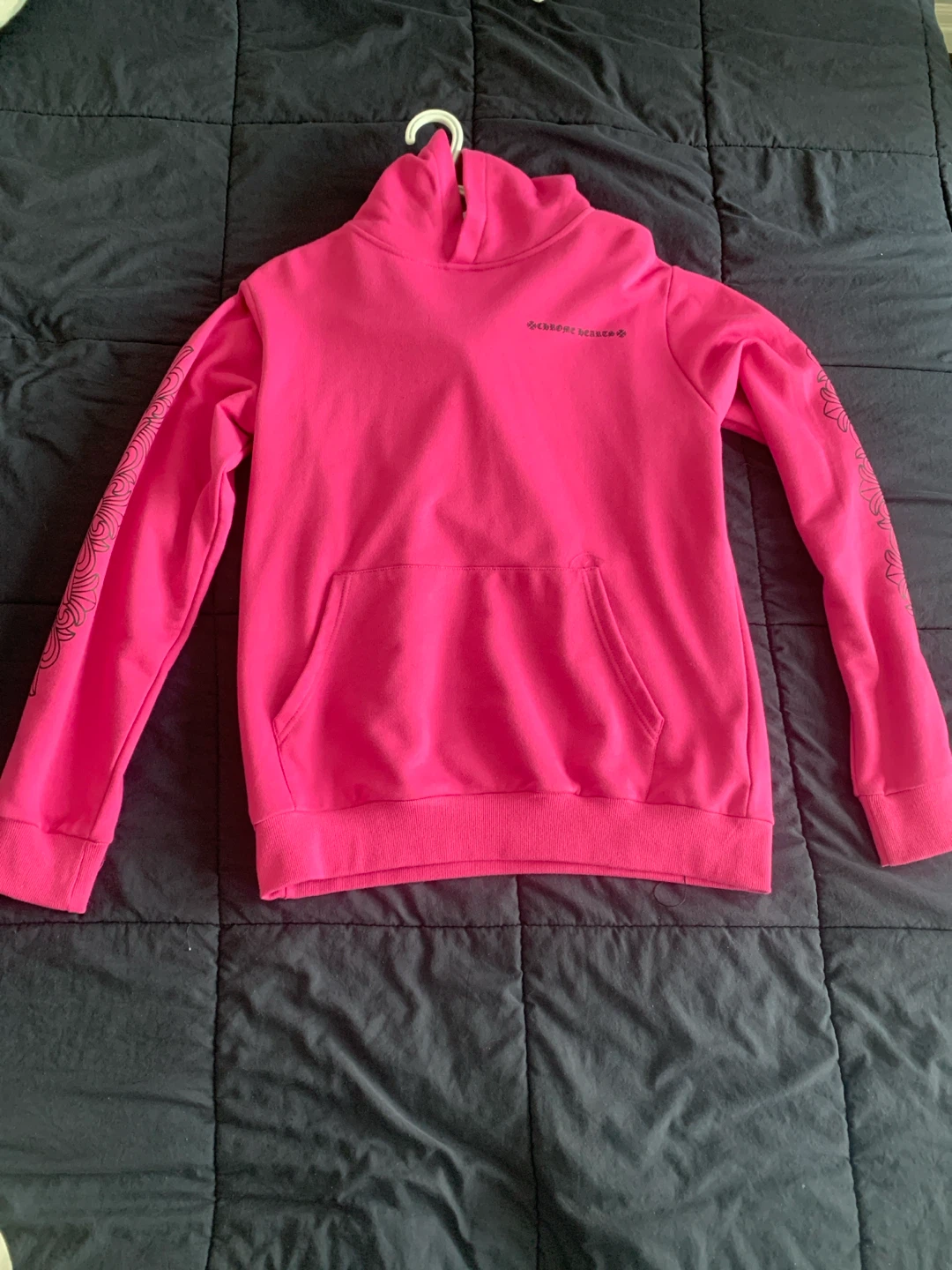 Chrome Hearts Pink Spider Web Hoodie